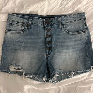 STS Blue Light Wash Distressed Jean Shorts